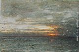 Albert Goodwin Famous Paintings - The Phantom Ship